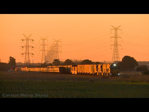 Pacific National 1PM5 Intermodal Freight Train At Sunset (9/10/2024) - PoathTV Australian Railways