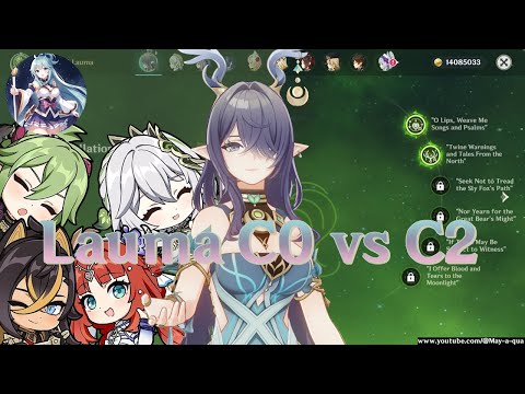 Reasons why you should get Lauma C2 [ラウマ] | Difference Lauma C0 VS C2 | [Genshin Impact 原神]