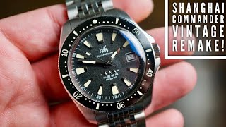Shanghai Commander 39MM Vintage Dive Watch Review Since 1955!