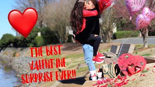 Surprising My Girlfriend On Valentine's Day *EMOTIONAL* | Montana & Ryan