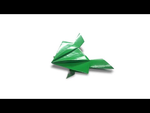 How to make a paper Jumping Toad - easy origami frog