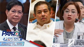 TV Patrol Playback | January 14, 2026