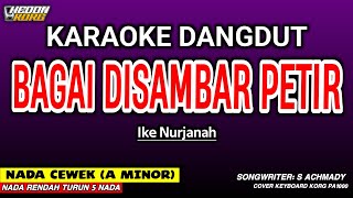 Download lagu BAGAI DISAMBAR PETIR KARAOKE DANGDUT - NADA WANITA ( KORG PA 1000 HEDON ) mp3