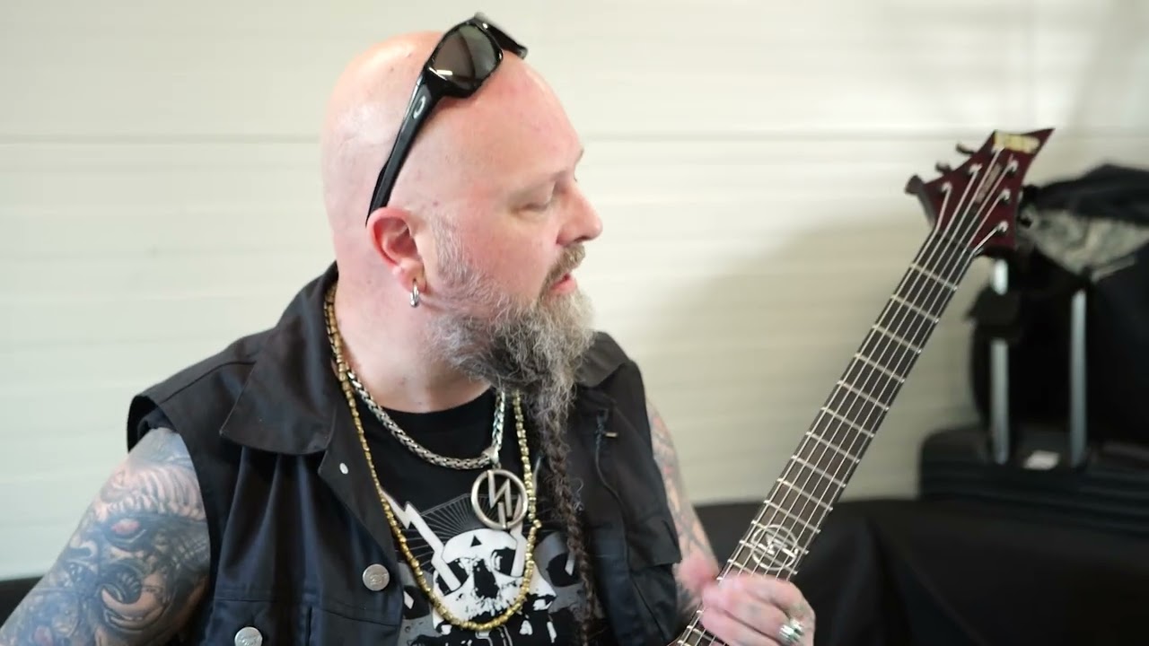Dimmu Borgir guitartist, Silenoz, talks guitars and surprising guitar heroes at Tons of Rock fest - YouTube