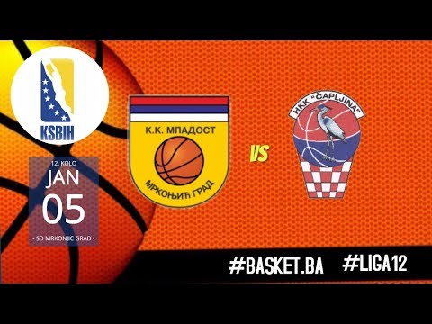 LIVE I KK Mladost vs HKK Čapljina  ◙ LIGA 12 KSBIH ◙ 13 KOLO ◙ 2019/2020