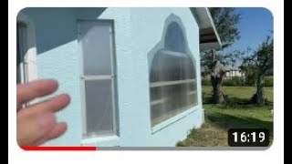 DIY installation of Lowe’s clear hurricane shutters