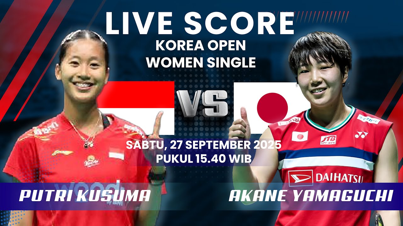 🔴Putri Kusuma Wardani VS Akane Yamaguchi MATCH SEMIFINAL KOREA OPEN SINGLE WOMAN 2025 || LIVE SCORE