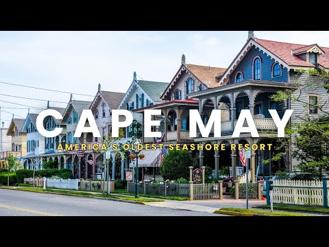 Cape May, USA🇺🇸 America's Oldest Seashore Resort City | Victorian-era Houses | Walking Tour 4K | CC