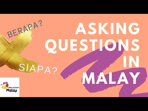 LEARN MALAY - Forming simple questions part 2