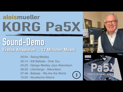 Pa5X - 12 Minuten Sound-Demo - Erstes Anspielen