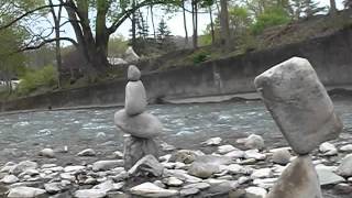 preview picture of video 'Balanced Stones Village, Six mile Creek Ithaca, NY, 30, April, 2012'
