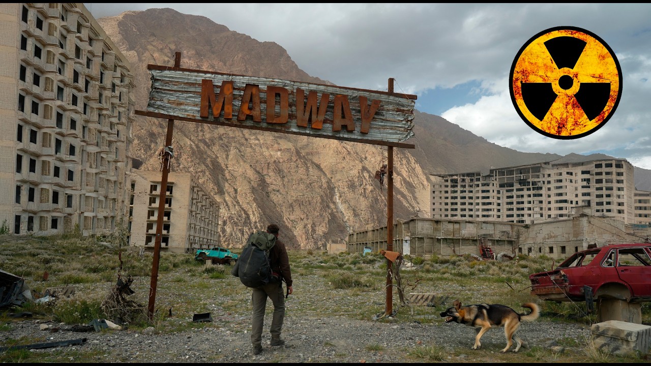 Survival in a post-apocalypse environment. Overnight in an abandoned city.