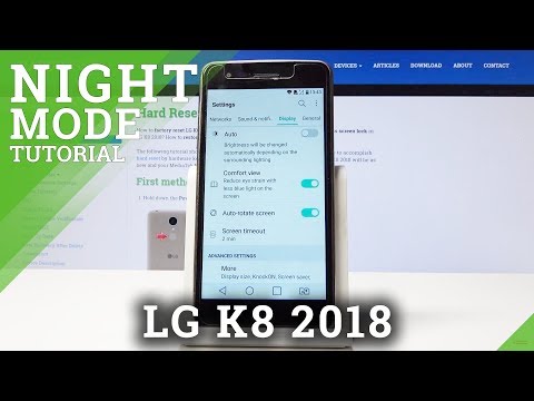 How to Use LG K8 2018 in Comfort View - Eye Protection