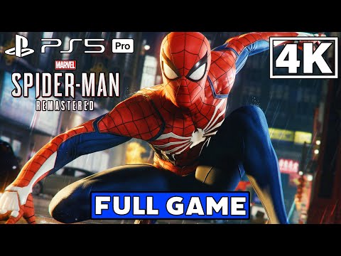 SPIDER-MAN REMASTERED PS5 PRO Gameplay Walkthrough FULL GAME [4K 60FPS RAY TRACING] - No Commentary