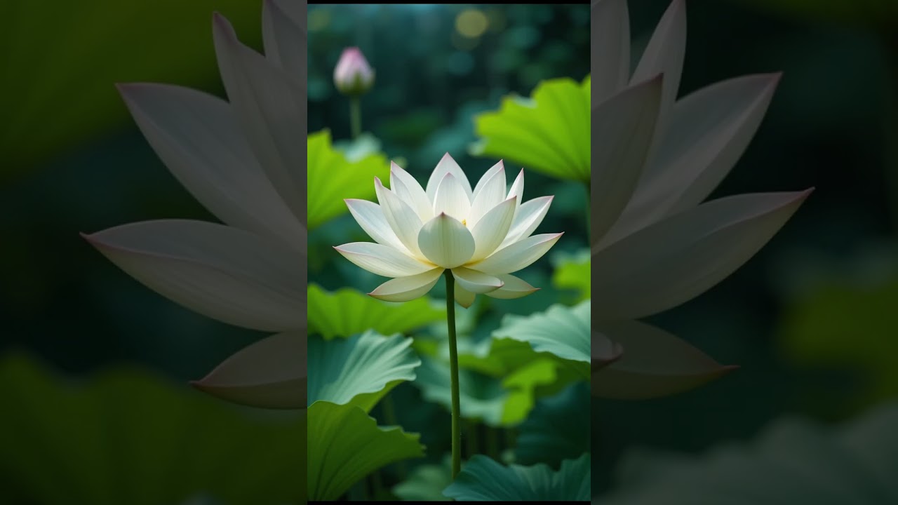 White Lotus flower wallpaper #free #images #ai #icon0