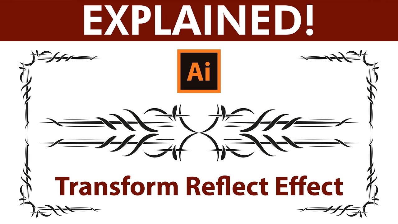 Illustrator Tutorial - Create Corner Elements with the Transform Reflect Effect