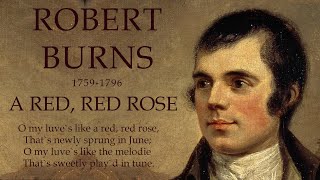 Robert Burns Poetry - A Red, Red Rose by Robert Burns