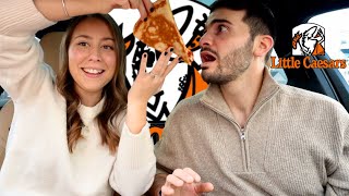 My Italian Husband Tries Little Caesars Pizza!!