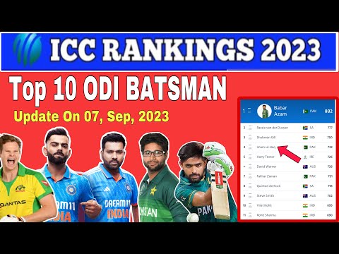 ICC MEN'S ODI BATTING RANKINGS 2023, ICC ODI Player Rankings, ICC Player Ranking, Men’s Ranking..