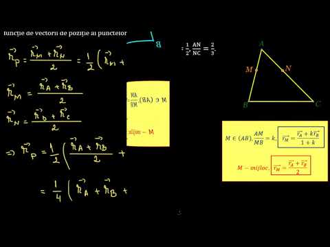 The position vector of a point (applications) | Lectii-Virtuale.ro