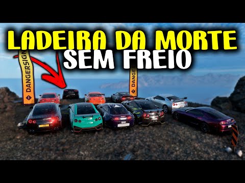 LADEIRA SEM FREIO - GT-R VS SUPRA - FORZA HORIZON 5 GAMEPLAY