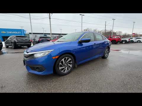 2018 Honda Civic Sedan EX CVT Sedan in Blue for sale at Ontario Motor Sales in Oshawa, ON