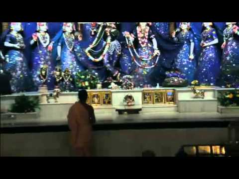 Mayapur Darshan Arati during flood - Aug 3rd 2015