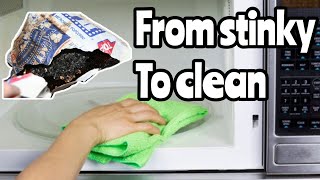HOW TO Remove Burnt Popcorn Smell from Microwave