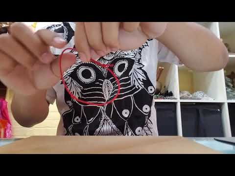 How to open and wear adjustable Tibetan red string bracelet
