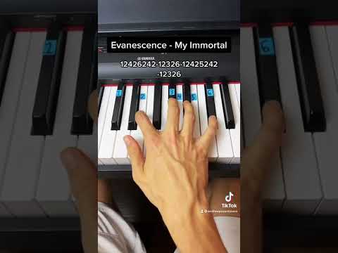 Evanescence - My Immortal easy piano tutorial!