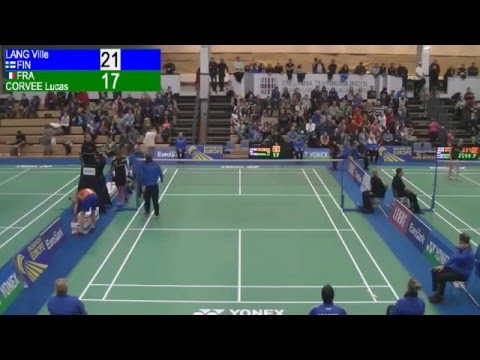 Estonian International 2016 | MS | SF | Ville Lang [FIN] vs Lucas Corvee [FRA]