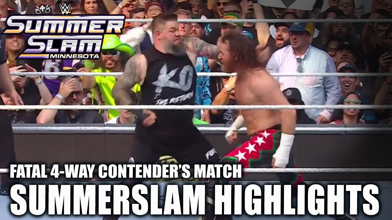 KEVIN OWENS RETURNS 😳 Fatal 4-Way Contender's Match | SummerSlam Highlights | WWE on ESPN