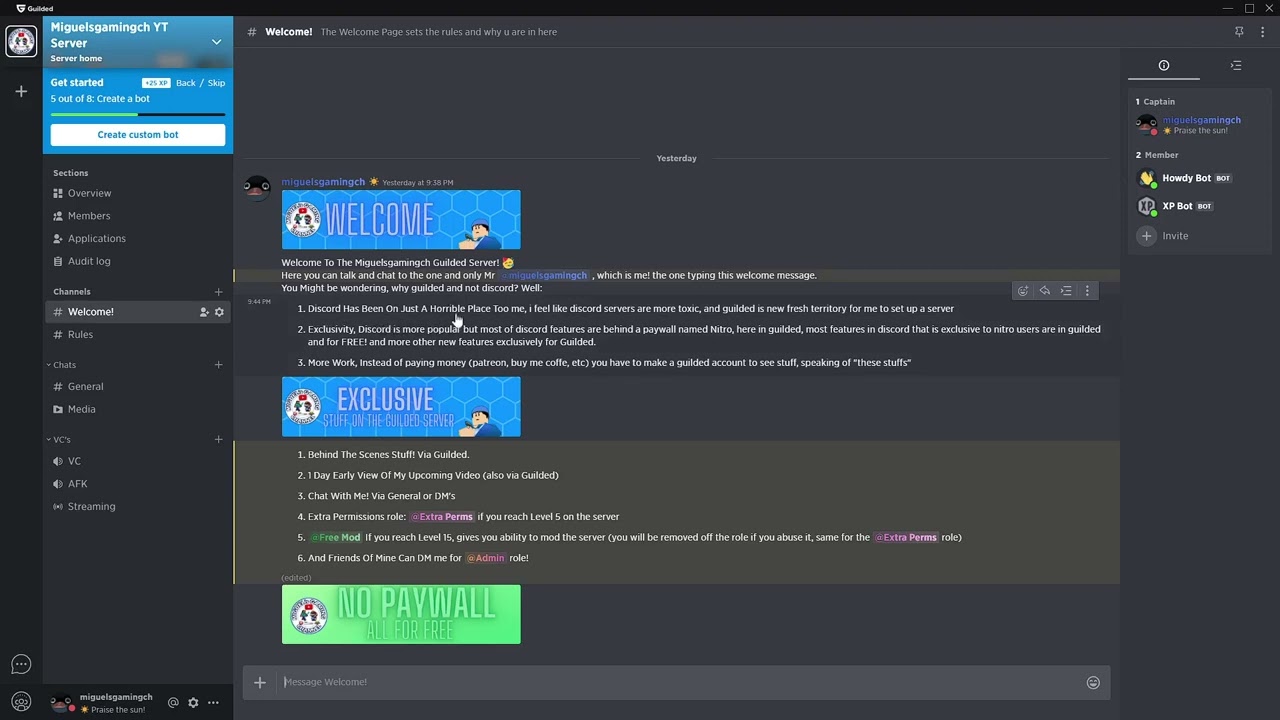Join My Guilded Server, and why you should.