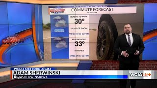Adam A brief warm up today, but a big cool down for the weekend with snow chances possible