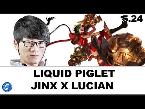 Liquid Piglet - Jinx vs Lucian - NA SoloQ