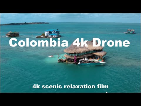 Colombia 4k - Scenic Relaxation Film With Calming piano Music | Colombia