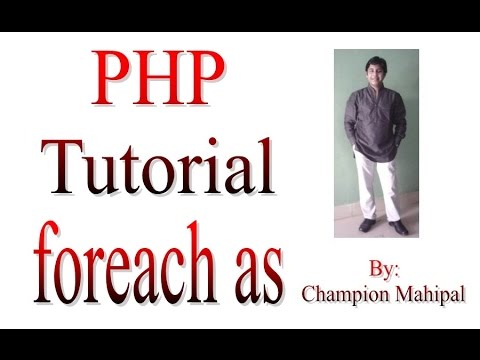 Learn Php Tutorial 18 Foreach As Function