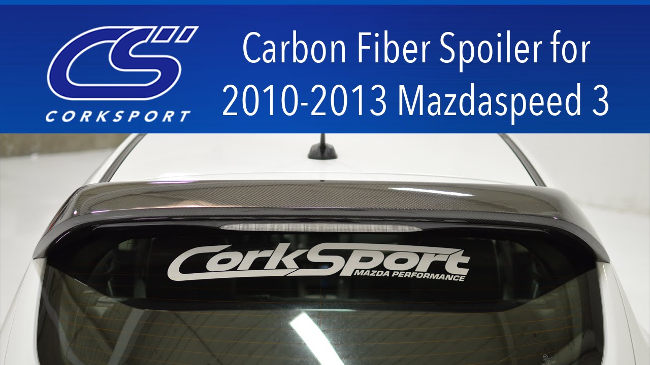 2010-2013 Mazdaspeed 3 Carbon Fiber Rear Spoiler Video