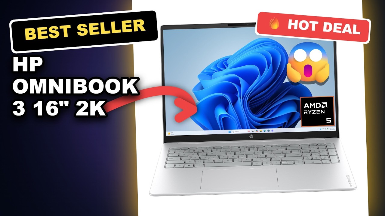 HP Omnibook 3 16" 2K Touchscreen Laptop Review: Is It Worth It in 2024? review video