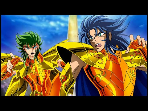 Kanon de Dragão Marinho vs Isaak de Kraken! O Destino dos Cavaleiros de Gêmeos / Saint Seiya