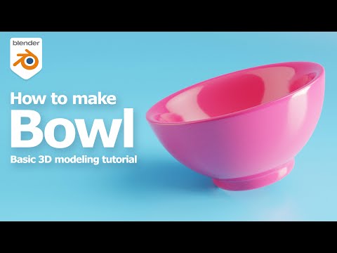 How to make a bowl in Blender - 3D modeling tutorial