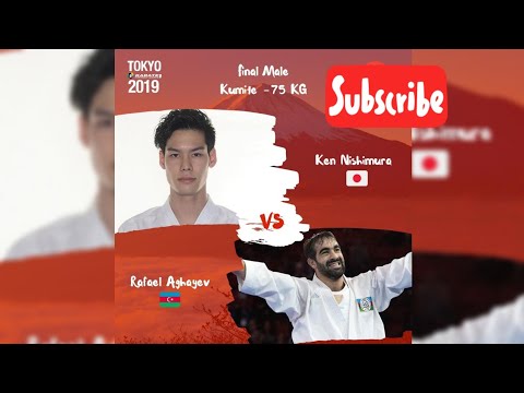 Karate 1 tokyo 2019 | Rafael aghayev(AZE) vs ken nishimura (JPN) | Final male kumite -75kg | wkf