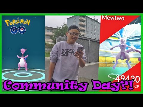 Mewtu EX Raid UND Shiny Ampharos?! Community Day#4! Pokemon Go! Video