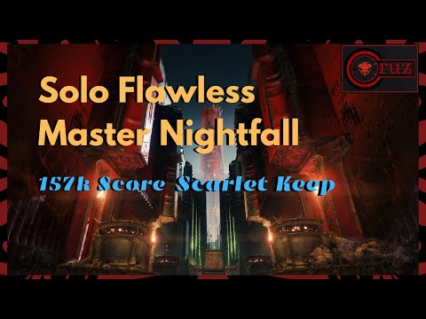 Solo Flawless Master Nightfall | Scarlett Keep | 150k+ Score w/ Live Commentary