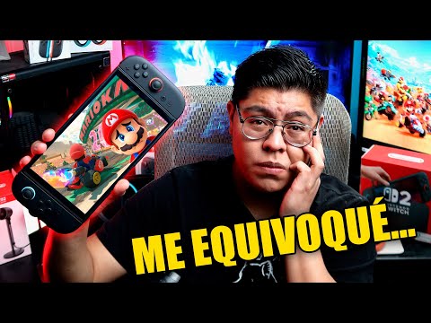 Nintendo Switch with Neon Blue and Neon Red Joy-Con - Handheld Gaming Console video review thumbnail