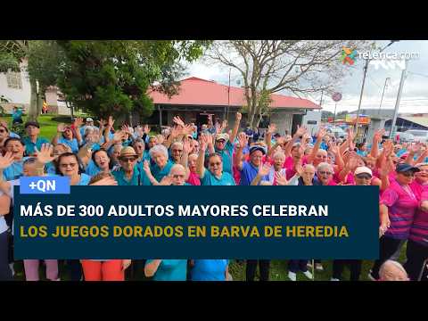 Más de 300 adultos mayores celebran los Juegos Dorados en Barva de Heredia