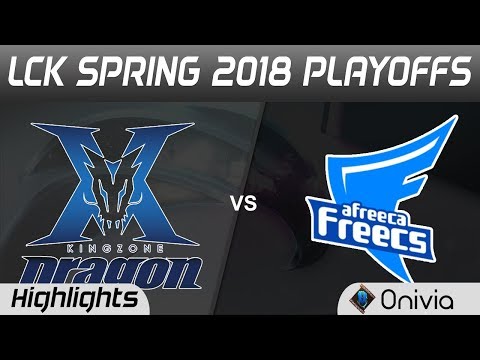 KZ vs AFS Highlights Game 3 LCK Spring 2018 Playoffs KingZone DragonX vs Afreeca Freecs by Onivia