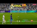 Real Madrid vs Barcelona | Final Supercopa Espana | Penalty Shootout | eFootball PES Gameplay