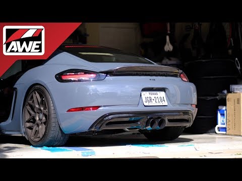#AWEintheWild: Porsche 718 Boxster/Cayman | Track Edition Exhaust with an Aftermarket Downpipe
