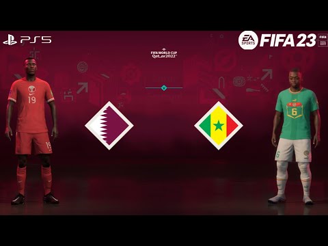 FIFA 23 - Catar vs Senegal | Gameplay PS5|  Copa do Mundo FIFA 2022